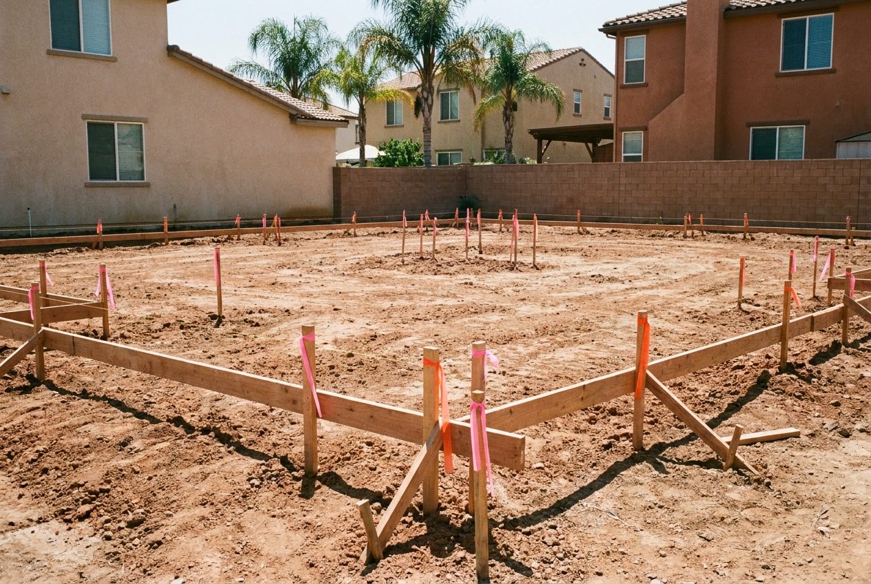 Construction Staking - Setting the design on the ground